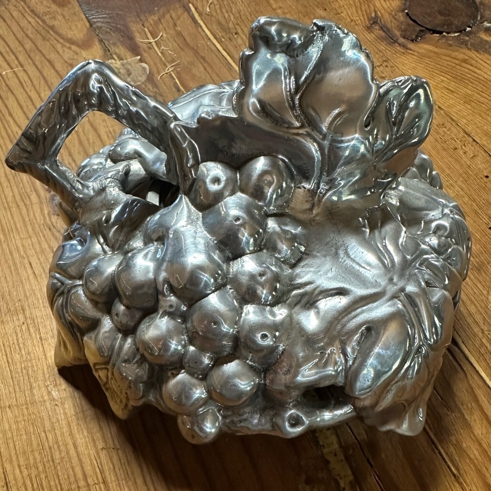 Arthur Court Silver Grape Canister Lid- Lid only!